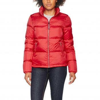 Hilfiger Denim Thdw Down Jacket 11, Chaqueta para Mujer, Rojo