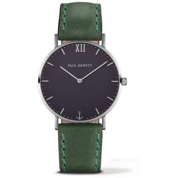 Damenuhr Paul Hewitt PH-SA-S-SM-B-12M (36mm) Schwarz mit Lederarmband