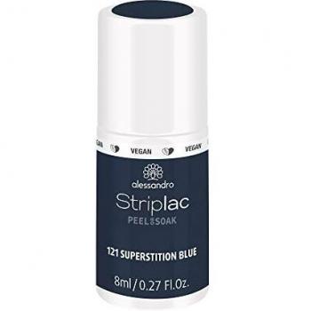 Alessandro Striplac Peel Or Soak Superstition Blue 8 ml – Vernis LED Semi‑Permanent Longue Tenue