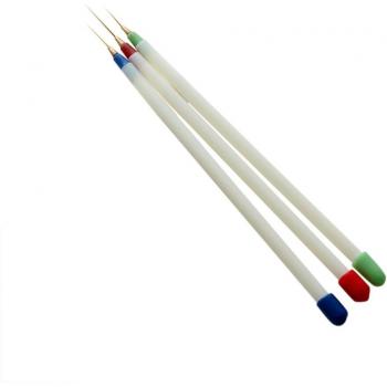 3pcs Nail Design Striping Brush Kit