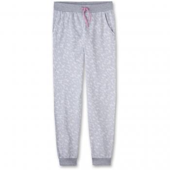 Sanetta 243705, Bas de Pyjama Fille, Gris-Grau, 12 Ans