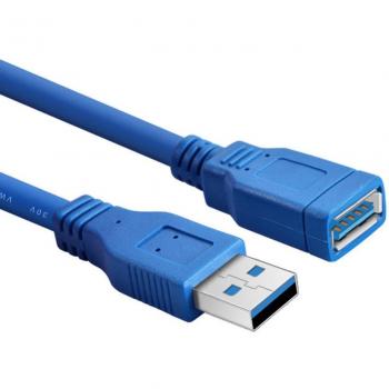 Bleu USB 3.0 A mâle-femelle 3 m – rallonge ultra‑rapide à basse puissance GT