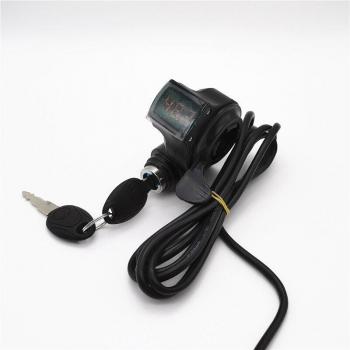 E-Bike Thumb Throttle with Battery Voltage Display
