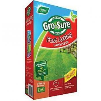 Gro-Sure Fast Acting Grass Lawn Seed 50 M2