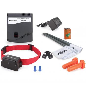 PetSafe - Système de Clôture Anti-fugue avec collier et Fil pour Grand Chien ou Chien Têtu de plus de 4 kg - Tous types de terrains