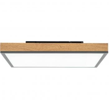Laviona Modern Brown Wood Ceiling Light - Dimmable, Single Light Source, Graphite Grey, Living Room & Dining Room Use