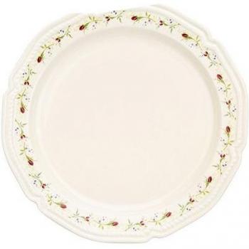 French Rose Ceramic Dinner Plate 8/10inch