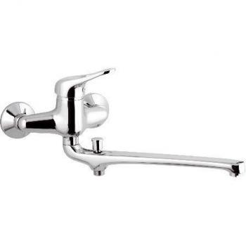 Rubinetto lavabo/vasca con bocca fusa e deviatore serie kiss cod 76194