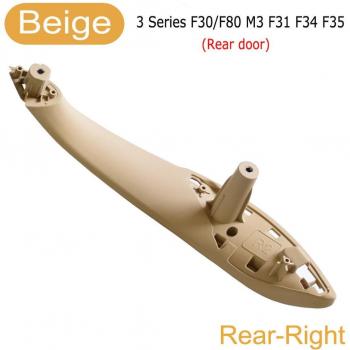 Panel Embellecedor de Manija de Puerta Interior para BMW F30 F31 F32 F33 F34 F35 F36 F80 - Color Negro y Beige