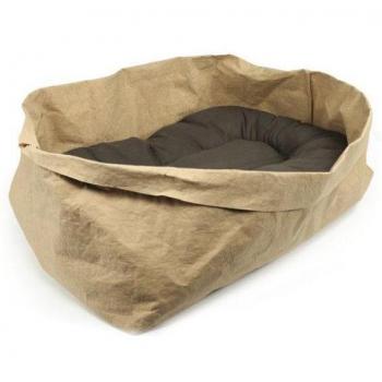 Cuccia Paper Bag Record Home Design - beige - M: 55x35x28 cm