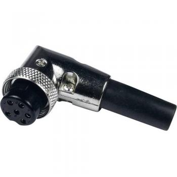 Cliff FC684225R Right Angle Mini DIN Socket, 5-Pin, Silver