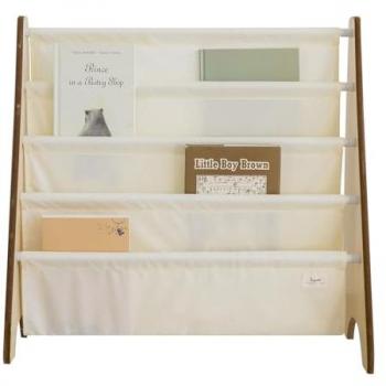 Éco‑Tissu Beige Bibliothèque pour Enfants