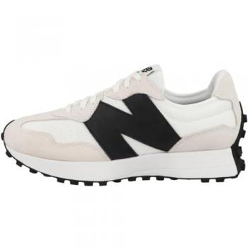Chaussures Homme New Balance MS 327 Blanc, Lacets Textile Plat, Taille 47.5