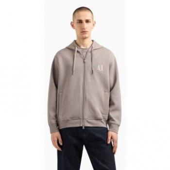 Sudadera con Cremallera Beige Armani Exchange