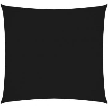 VidaXL Voile de parasol carré 5x5 m en tissu oxford noir