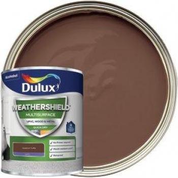 DULUX RETAIL Weathershield Multi Surface Paint, Hazelnut Truffle, 750ml