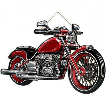 Plaque Métallique Rétro Moto Les Trésors De Lily 70x30 cm