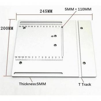 Router Tisch Einlage aus Aluminium