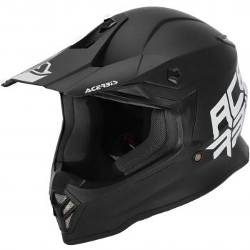 Acerbis Steel Casco motocross per bambini Nero M