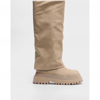 MIM Domb Botas de Caña Alta para Mujer Beige