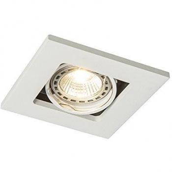 Qure LED Einbaustrahler, GU10, ohne Leuchtmittel, Aluminium, 1-flammig, Weiß