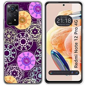 Tumundosmartphone Funda Silicona Personalizada Xiaomi Redmi Note 12 Pro 4G - Diseño Radial de Gel TPU