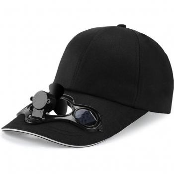Solar-Powered Cooling Fan Baseball Hat