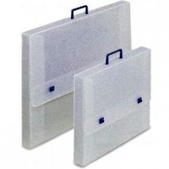Fellowes Valigia Portadocumenti in Polionda Trasparente, Bianco di Dimensioni 37.5x51x5 cm