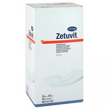 Zetuvit Saugkompresse Steril 10x20 cm 25 ST