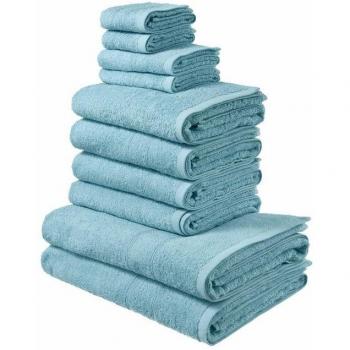Handtuch‑Komplettmenge Inga: 2×70 x 140 cm, 4×50 x 100 cm, 2×30 x 50 cm, 2×30 x 30 cm – 100 % Baumwolle