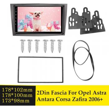 Double 2 Din Car Radio Installation Trim Kit for Opel Vectra Astra Zafira 2006+