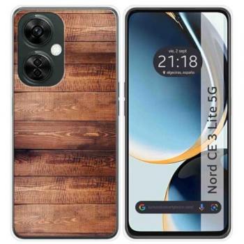 Funda Silicona para Oneplus Nord CE 3 Lite 5G diseño Madera 02