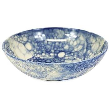 Blue Verano Burbujas Large Round Ceramic Bowl