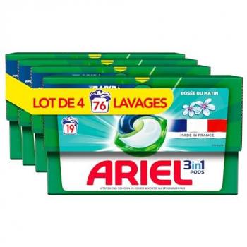 4x19 Pods Rosee du Matin – Capsules de Lessive Ariel