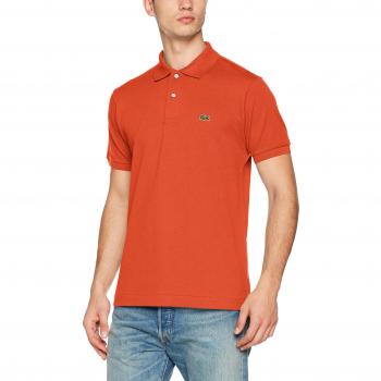 Klassieke Lacoste Poloshirt oranje heren