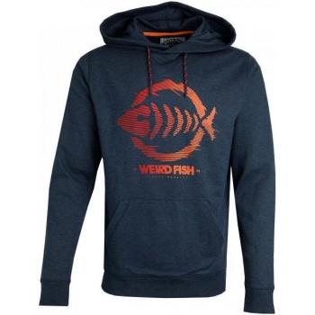Weird Fish Men's Bryant Logo Hoodie - Dark Blue - X-Large