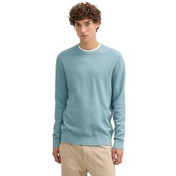 Suéter Tom Tailor - Jersey liso para hombre con cuello redondo