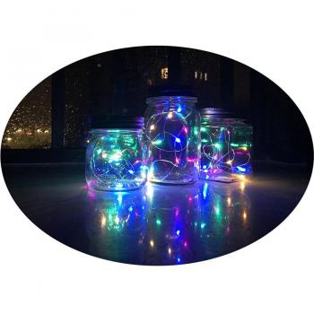 Guirnalda solar de 20 LED 2M con alambre de cobre