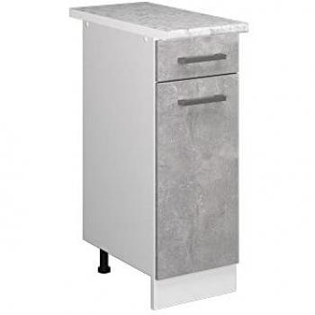 Base universale in calcestruzzo R-Line, 30 cm con cassetto