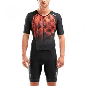 Trisuit Uomo Nero e Fiamme 2XU MT5525d L
