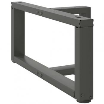 Gambe per Tavolino da Caffè a Forma di T 2 pz Antracite 60x25x(30-31) cm Acciaio