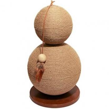 Natural Jute Cat Scratching Post with Coriander