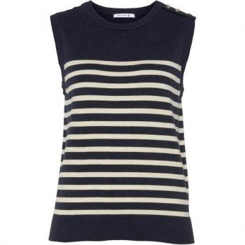 Delmao Damenpullover mit nautischem Muster – 70 % Viskose / 30 % Polyamid