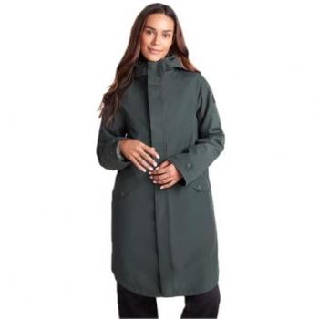 Lyra 3‑in‑1 Convertible Coat – Bottle Green