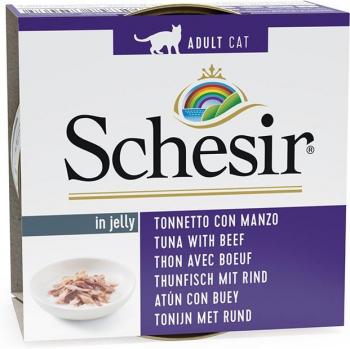 Schesir en gelée 6 x 85 g - thon, filet de bœuf