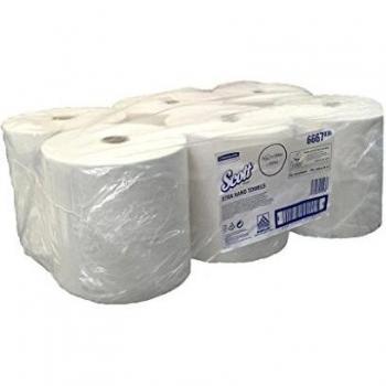 Scott 1 Ply Rolled Hand Towels, 6 Rolls