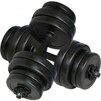 VidaXL Dual 15 kg Dumbbells – 2 Pack