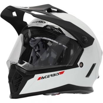 Acerbis Rider Solid Casco de motocross juvenil - Blanco (M)