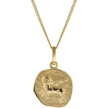 Trendor 15022-04 Kinder-Halskette mit Sternzeichen Widder 333/8K Gold