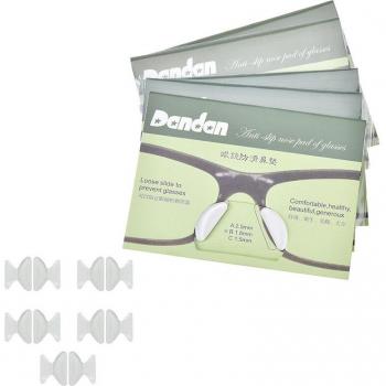 20pcs White Silicone Anti-Slip Nose Pads for Eyeglasses